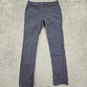 Western Rise Mens Gray AT Slim Straight Stretch Travel Pants‎ 31 (Fits 30x30)